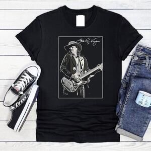 Stevie Ray Vaughan Graphic Guitarist Music Fan Apparel Rock Style T Shirt